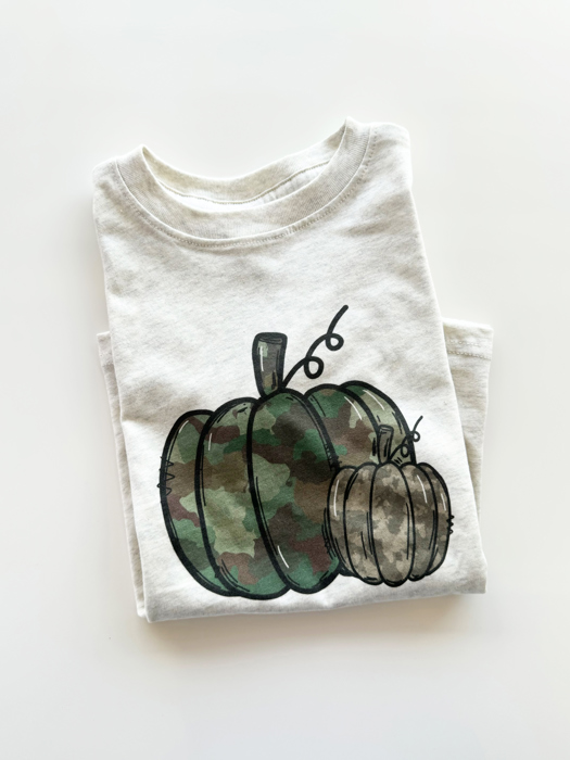 Boy's Camo Pumpkin Tee