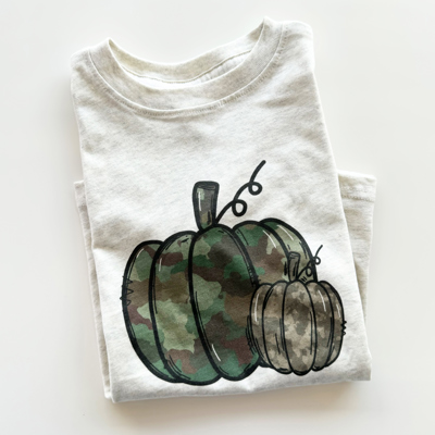 Boy's Camo Pumpkin Tee