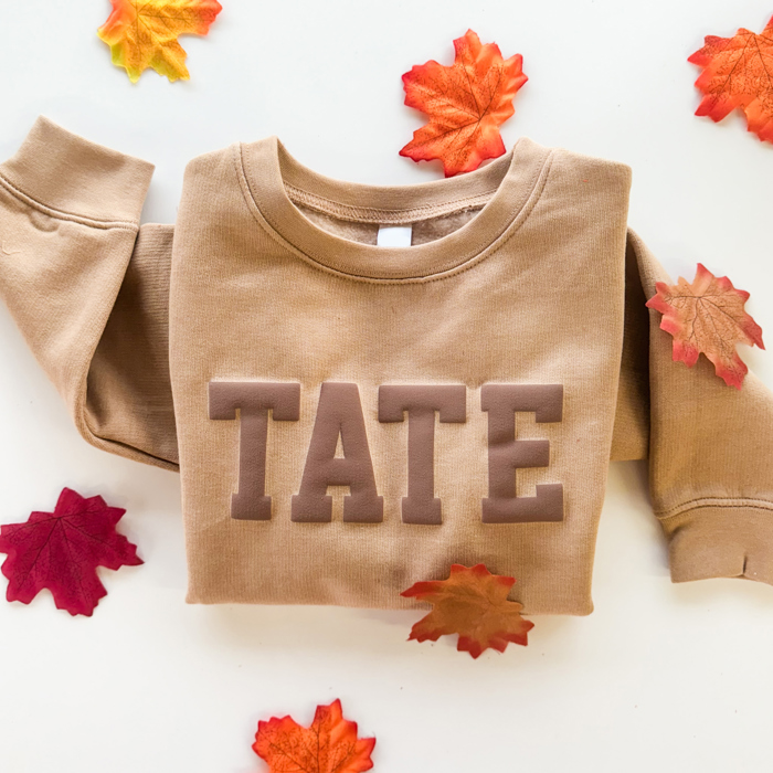 Boy's Puff Name Sweatshirt