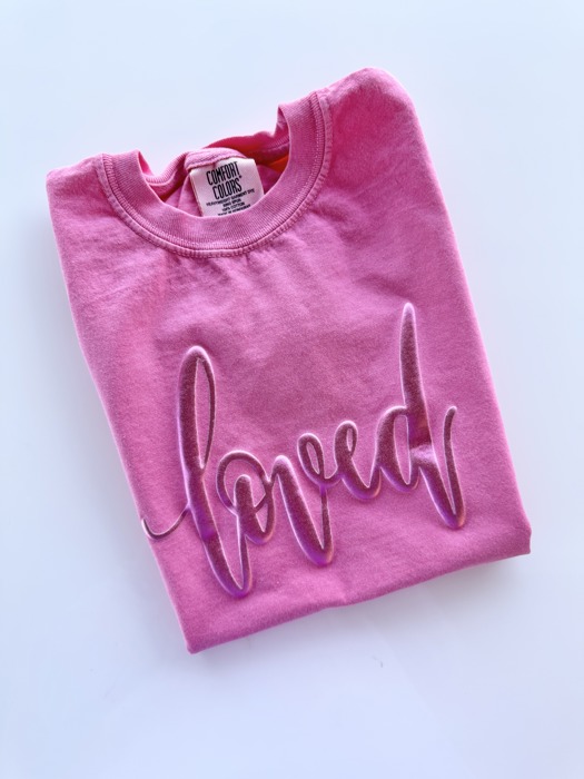 Loved Puff Print Youth Tee
