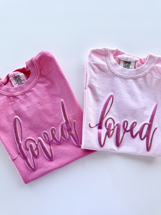 Loved Puff Print Youth Tee