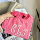  Youth Monogram Puff Print Sweatshirt