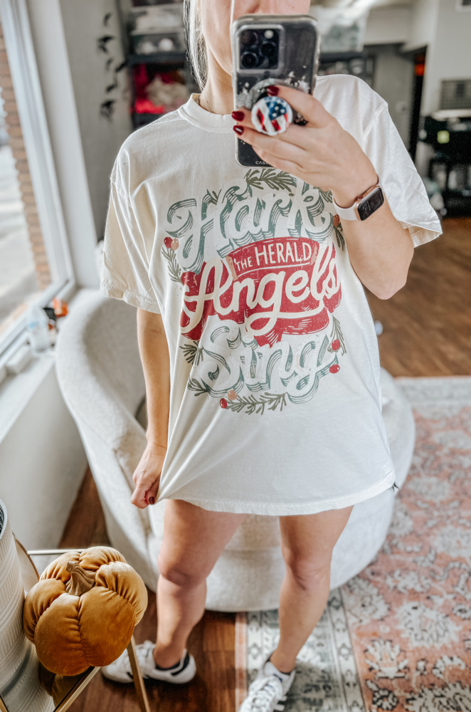 Hark the Herald Angels Sing Comfort Colors Tee