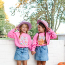  Coquette Pumpkin Girl's Sweatshirt