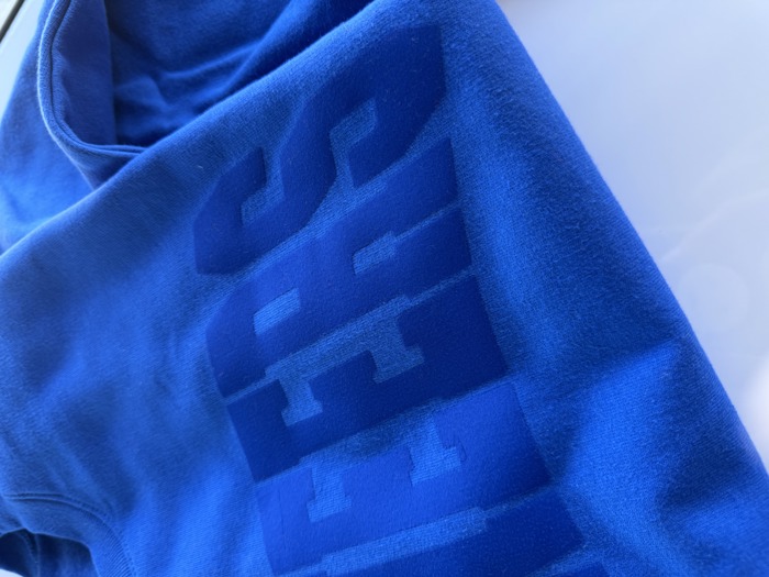 Custom Oversized One-Word Sweatshirt | Tonal | Raised Flocked Lettering