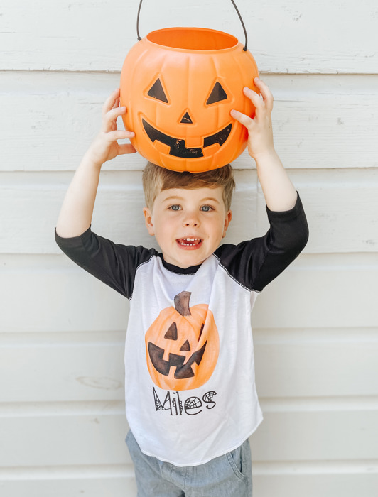 Personalized Halloween Pumpkin Tee
