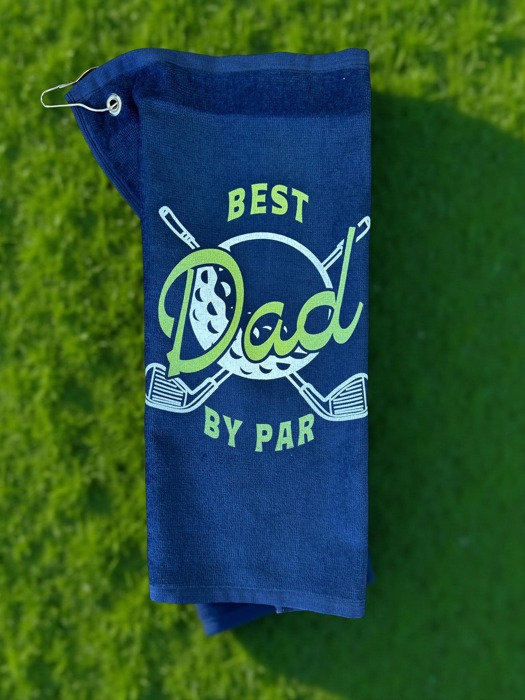 Best Dad By Par Golf Towel