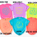  Neon Mascot Doodle Comfort Color Tees