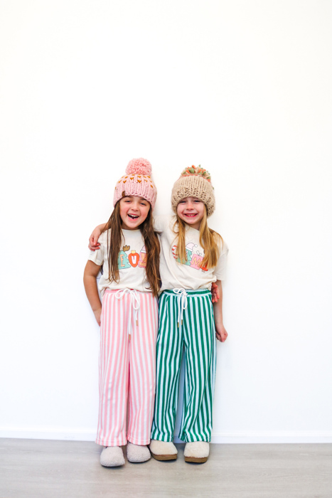 Kid's Retro Christmas Name Graphic Tee | Boys & Girls