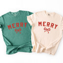  Merry Bow Christmas Graphic Tee