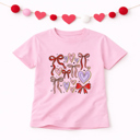  Valentine Bows & Hearts Tee | Kids 2T–YXL
