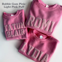  Custom Puff Name Fleece Sweatshirts for Kids
