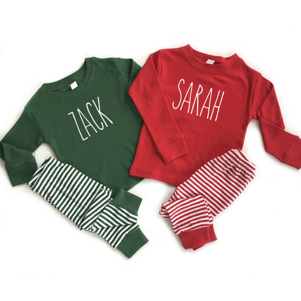 Toddler Personalized Christmas Pajamas 