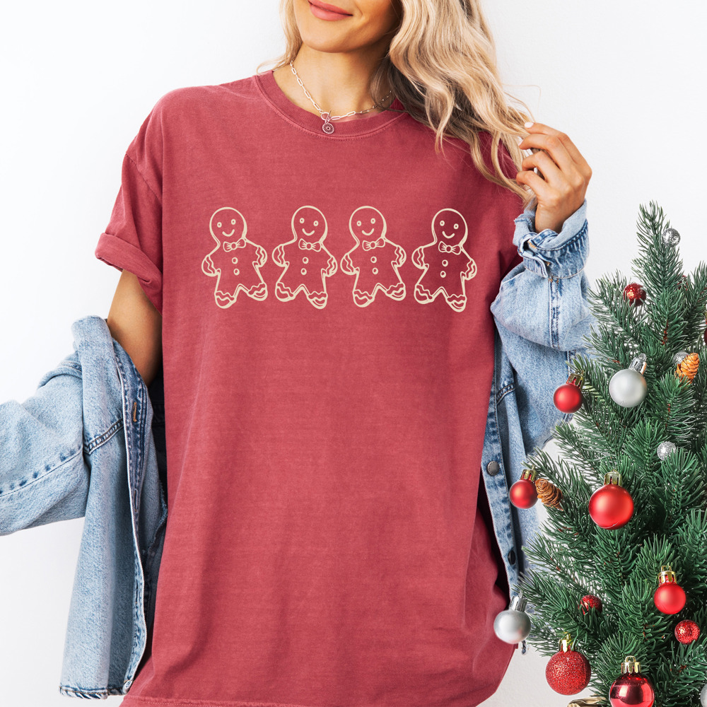 Christmas Gingerbread Graphic Comfort Colors Tshirt