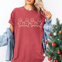  Christmas Gingerbread Graphic Comfort Colors Tshirt