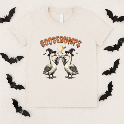 Goosebumps Halloween Oatmeal Heather Tee