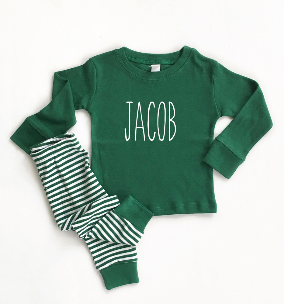 Toddler Personalized Christmas Pajamas 