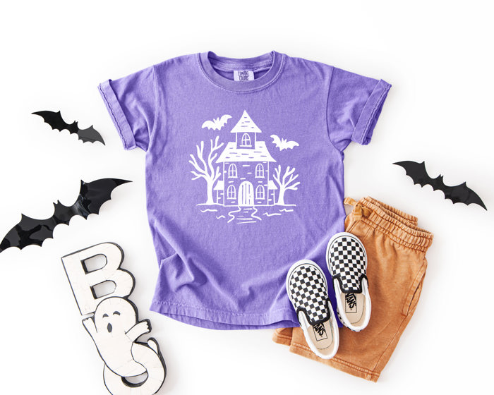 Women's Comfort Colors Halloween Doodle Tees