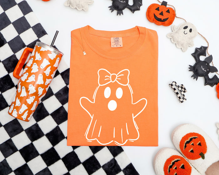 Women's Comfort Colors Halloween Doodle Tees