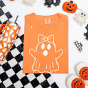 Medium Melon Women's Comfort Colors Halloween Doodle Tees