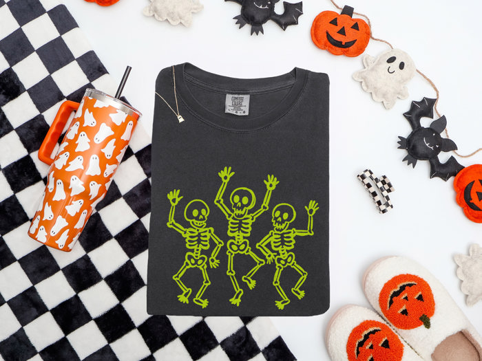 Women's Comfort Colors Halloween Doodle Tees