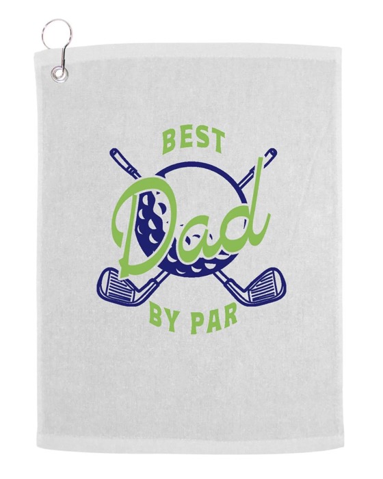 Best Dad By Par Golf Towel