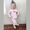  Personalized Toddler Fleece Hoodie & Jogger Set | Custom Name Sweatshirt Outfit