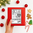 30 Printed North Pole Shipping Labels - Peel & Stick!