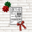  Printed North Pole Shipping Labels - Peel & Stick!