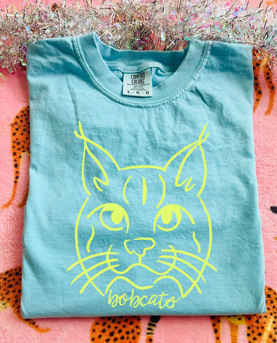 Neon Mascot Doodle Comfort Color Tees