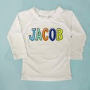  Personalized Boy's UPF 50+ Rash Guard