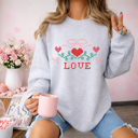  Adult Valentine LOVE Crewneck | Gildan Sweatshirt