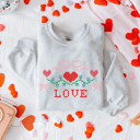  Adult Valentine LOVE Crewneck | Gildan Sweatshirt