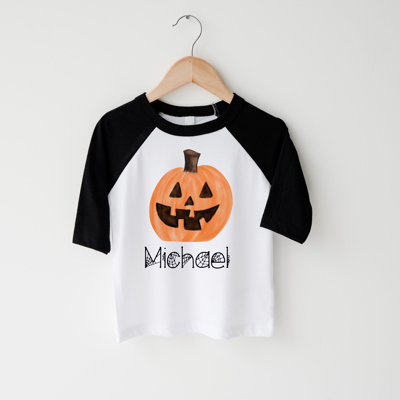 Personalized Halloween Pumpkin Tee