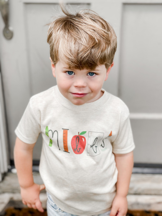 Kid's Back to School Personalized Tee