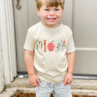 Kid's Back to School Personalized Tee