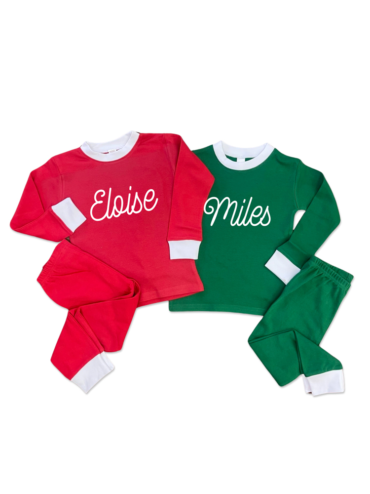 Kids Personalized Christmas Pajamas