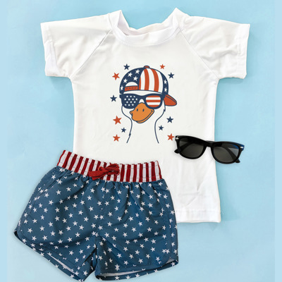 Patriotic Kid's UPF 50+ Rash Guard