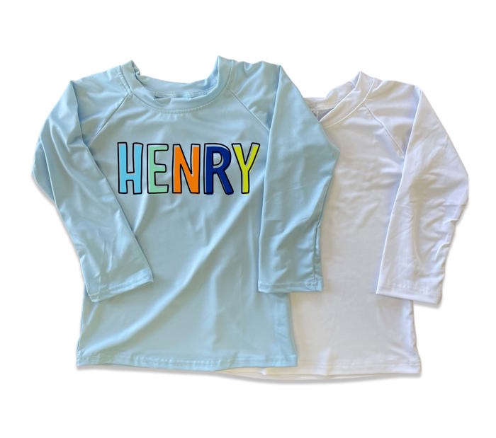 Personalized Boy's UPF 50+ Rash Guard