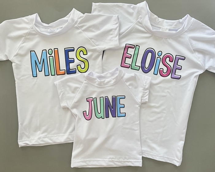 Personalized Girl's UPF 50+ Rash Guard