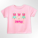  Girl's Personalized Christmas Tree Graphic Tee