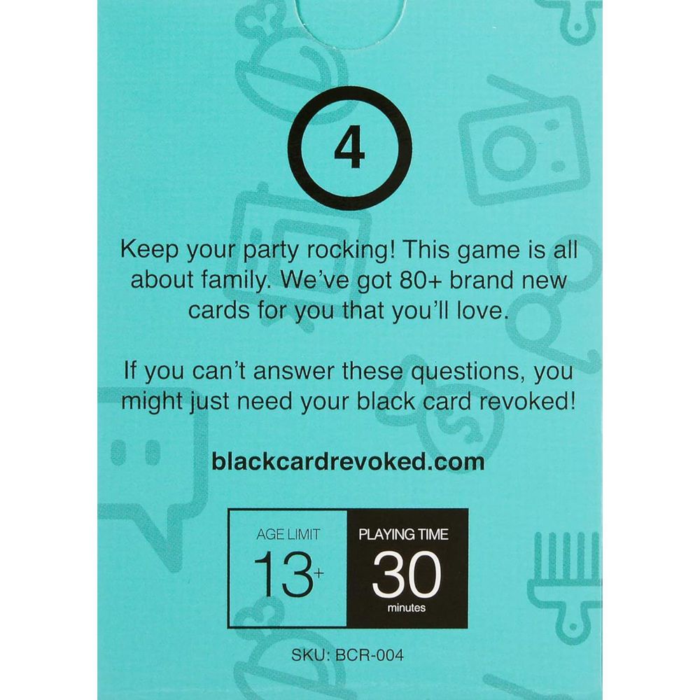 Black Card Revoked Fourth Edition Card Game