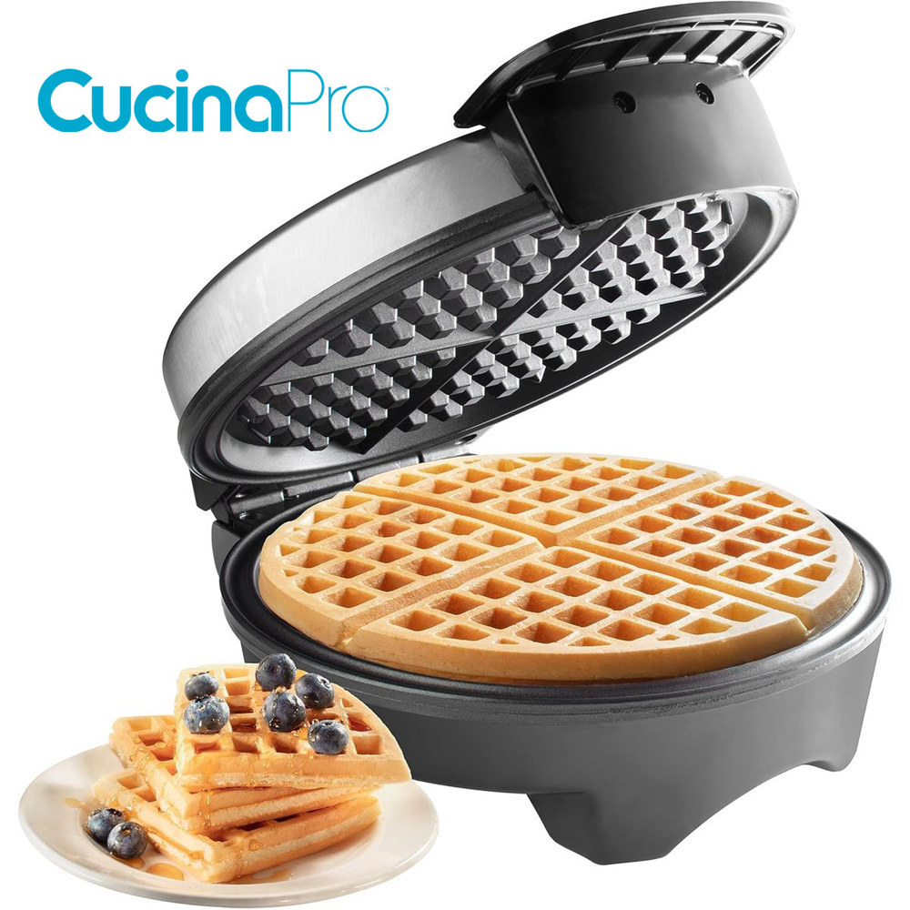 CucinaPro Electric Nonstick Round Waffle Maker