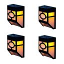  LED Solar Powered Garden Fence Light (4-Pack)