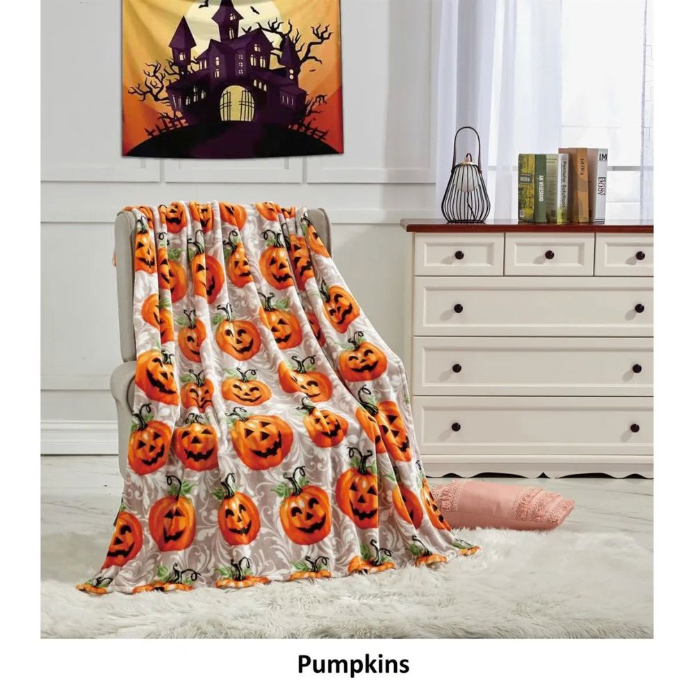 Halloween 50 X 60 Throw Blankets