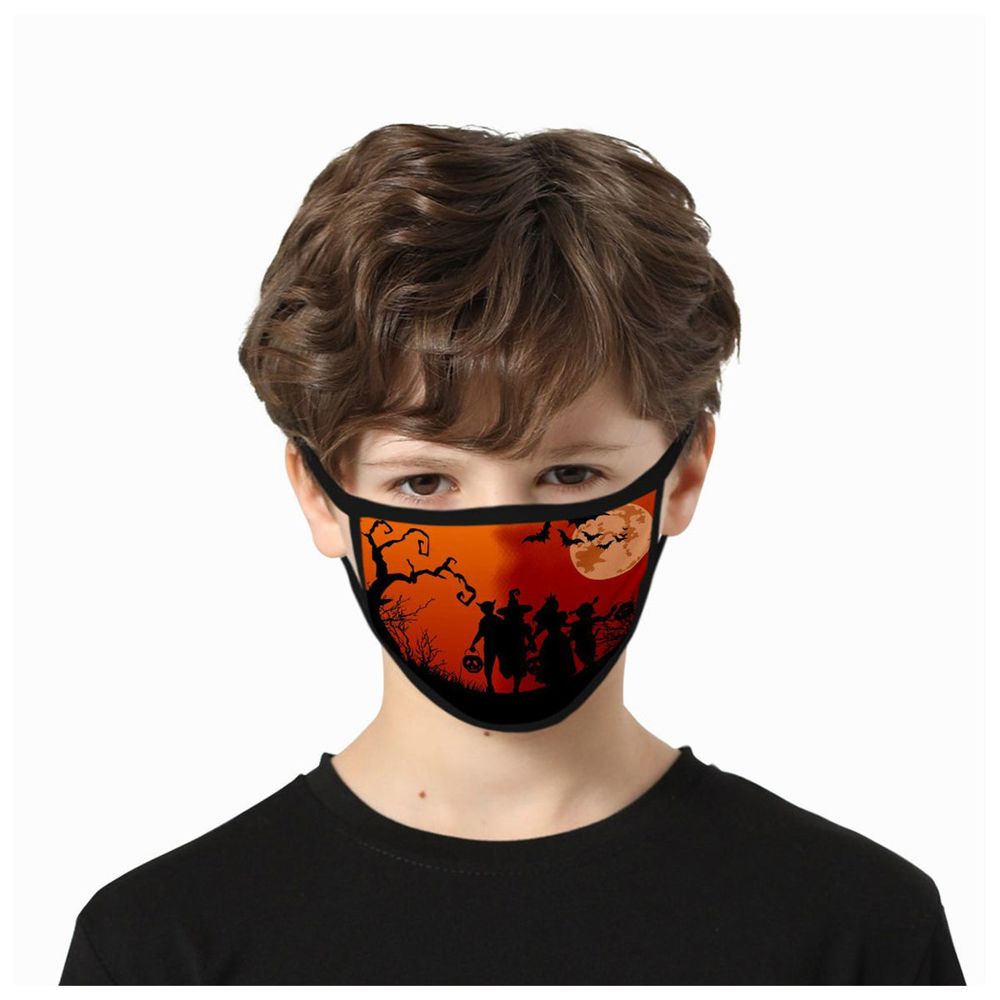 6-Pack Kids' Halloween-Themed Reusable Face Mask