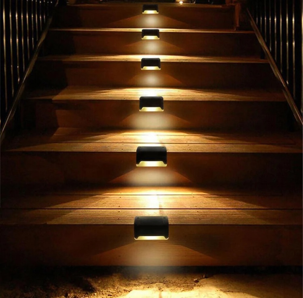 8-Pack Solar LED Deck and Step Lights 