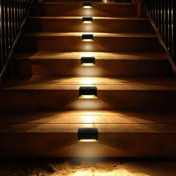 8-Pack Solar LED Deck and Step Lights 