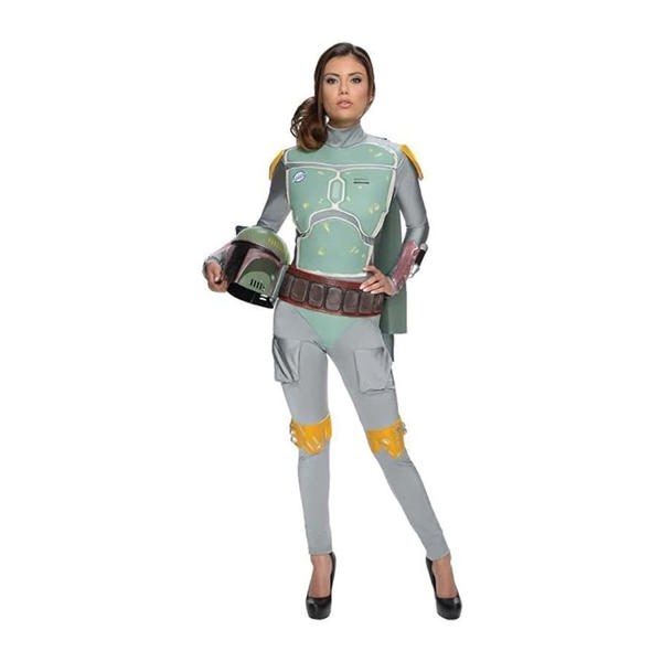 Rubie's Women's Star Wars Boba Fett Deluxe Costume Jumpsuit, Small