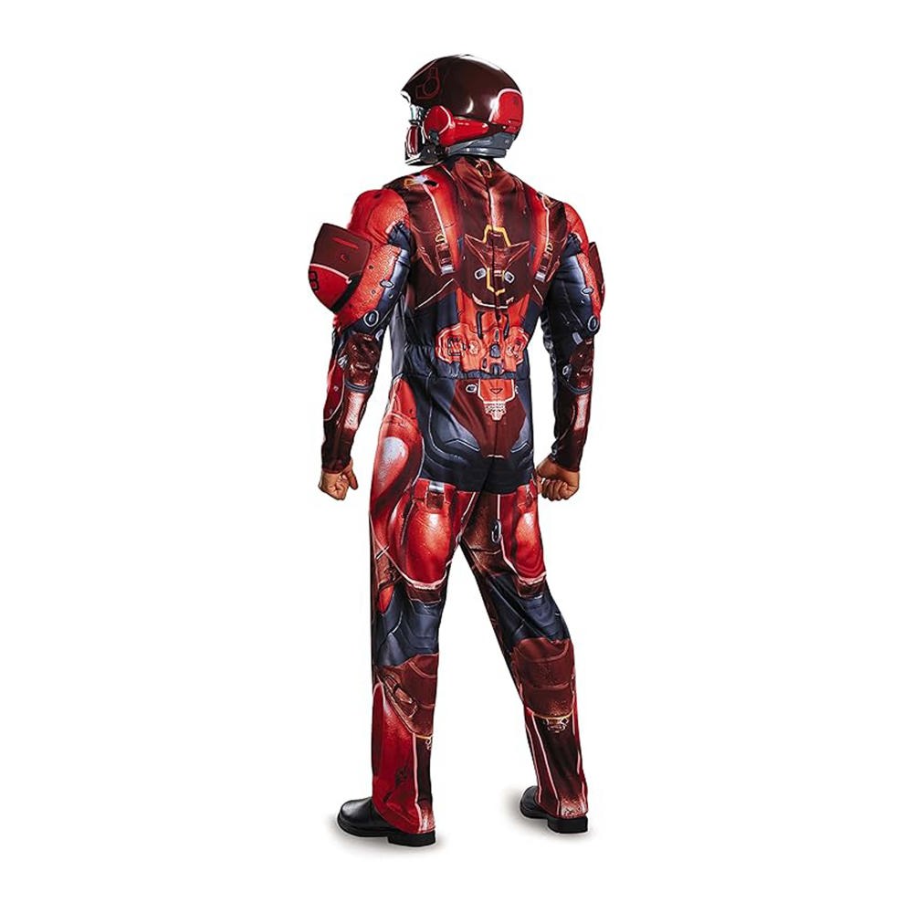 Disguise Men's Halo Red Spartan Muscle Costume XXL